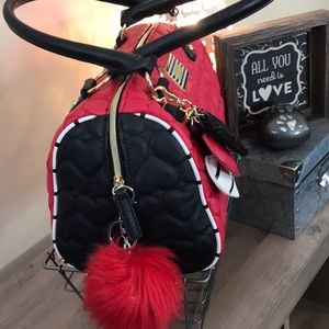 Authentic Betsey Johnson Barrel Medium Size Purse